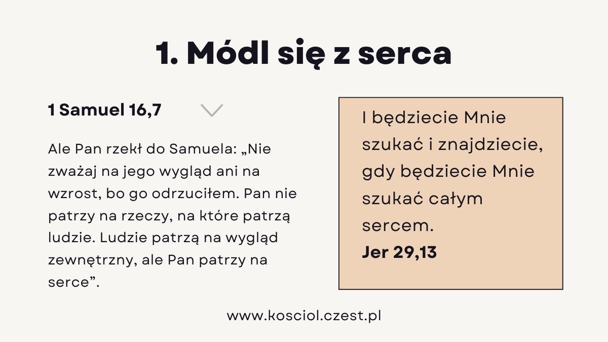 Sekrety Skutecznej Modlitwy - Módl się z serca - kosciol.czest.pl