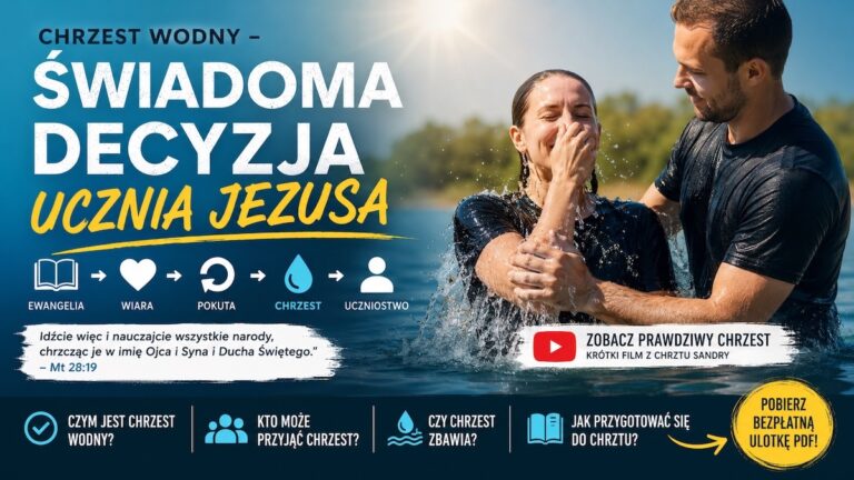 Biblijny chrzest wodny – świadoma decyzja pójścia za Jezusem - kosciol.czest.pl