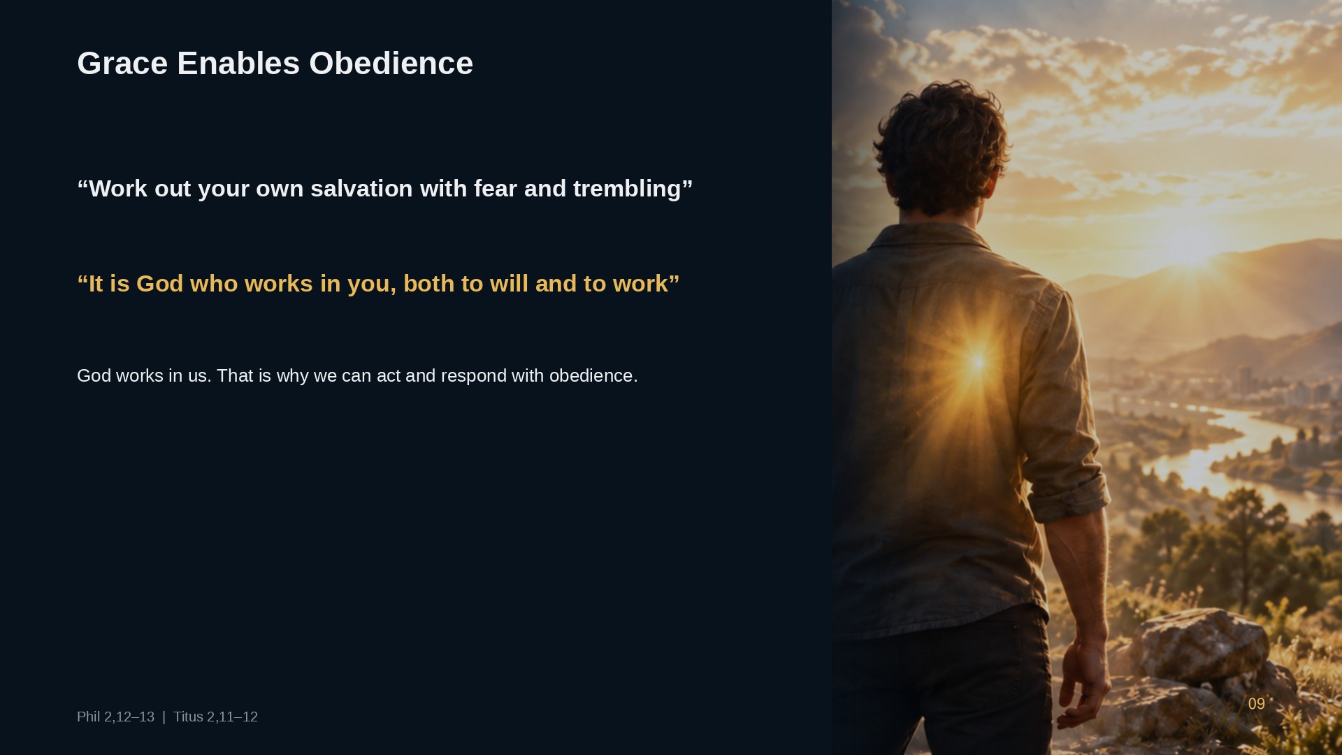Grace enables obedience
