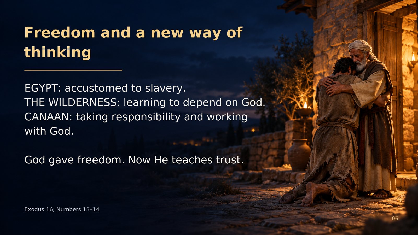 Freedom and a new way of thinking