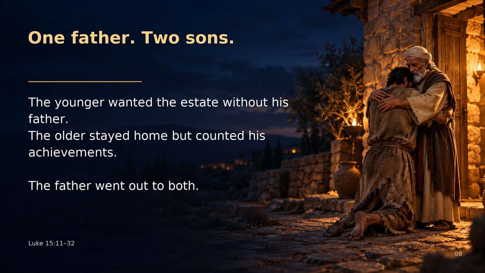 One father. Two sons.