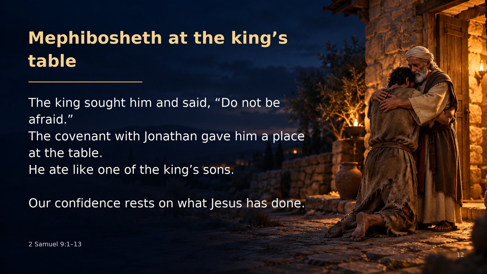 Mephibosheth at the king’s table