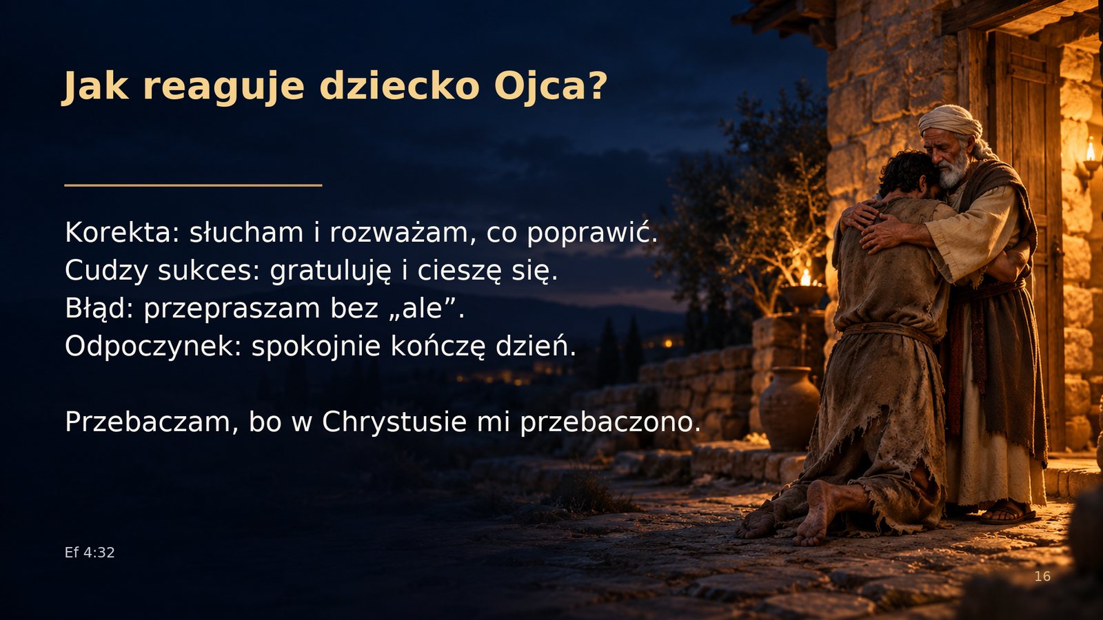 Jak reaguje dziecko Ojca?