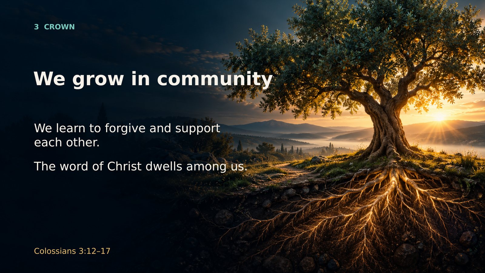 Crown — we grow in community