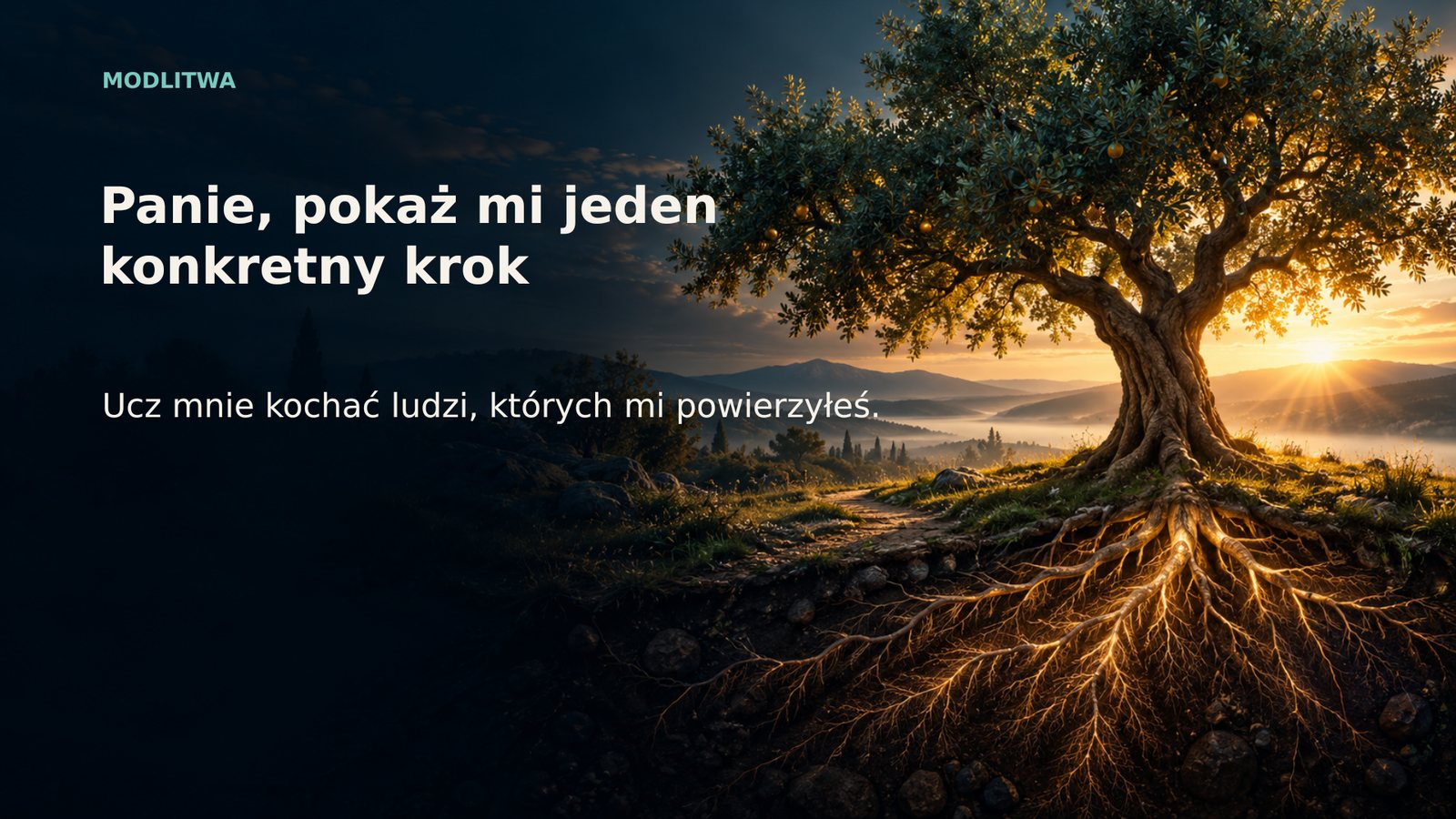 Modlitwa — Panie, pokaż mi jeden konkretny krok